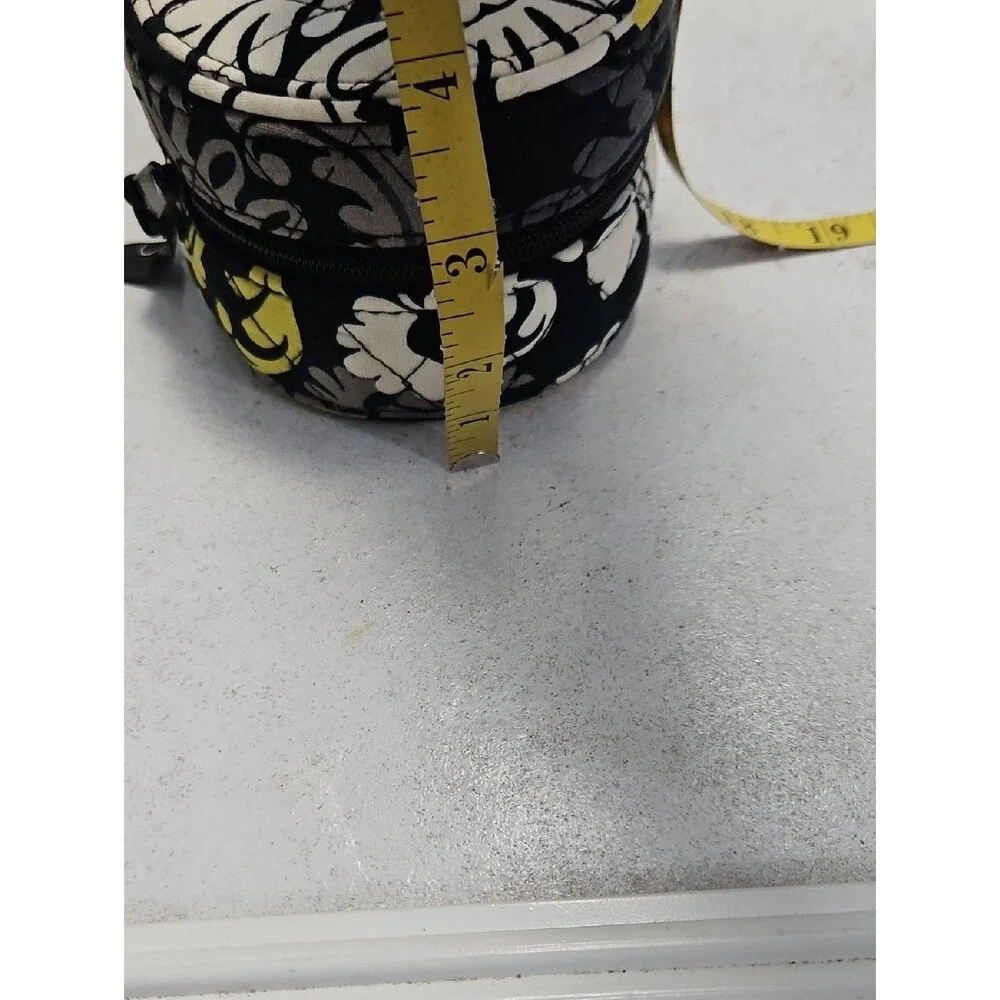 Vera Bradley Black & Yellow Quilted Travel Jewelry Case
